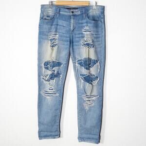 Joe's Jeans Straight Leg Jeans Size 29 Streetstyle Distressed Light Wash